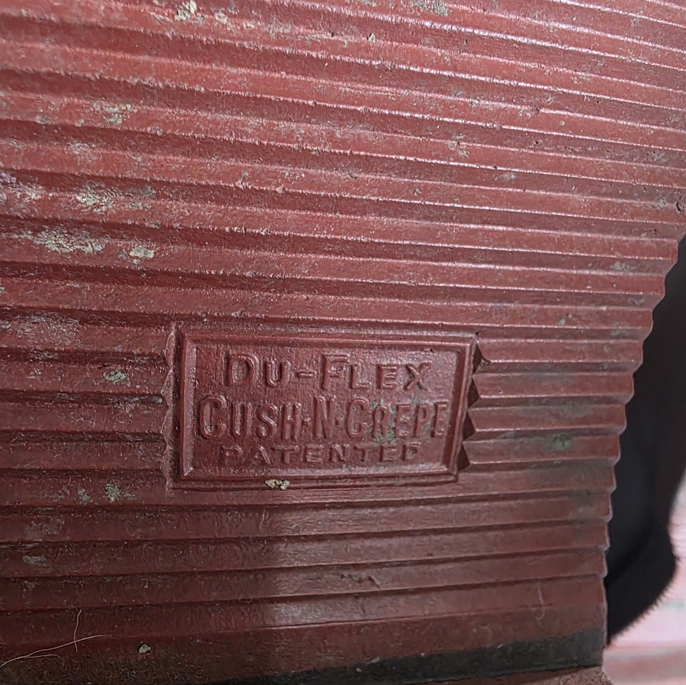 Men's Vintage Brown Leather Hunting Boots - Picture 4 of 6